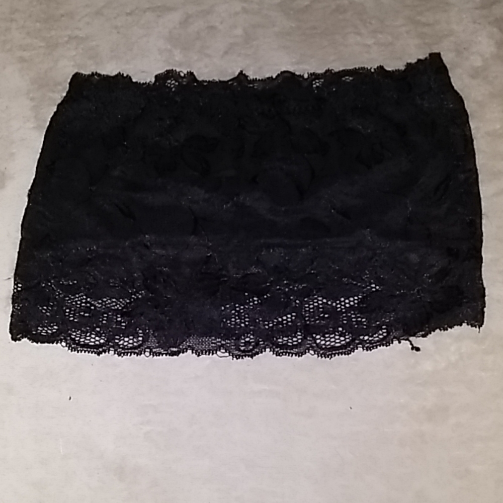 Black floral bandeau